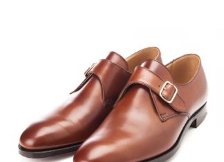 Italian best single monk strap shoes