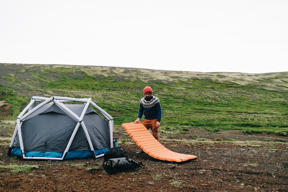 used sleeping pad