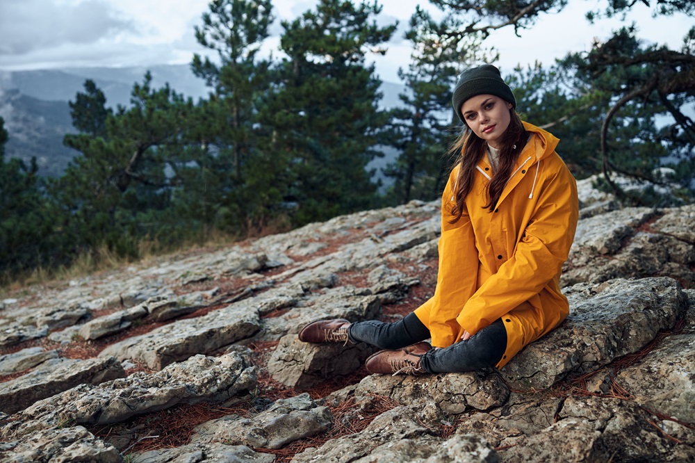 used rain jacket
