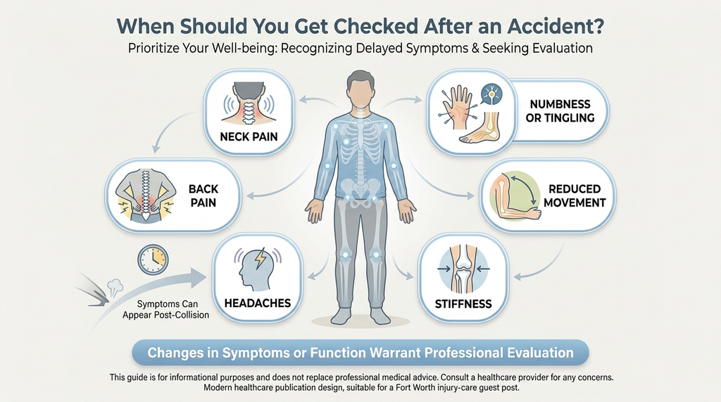Common signs that indicate an accident-related injury should be evaluated